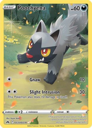 Poochyena (GG33/70) [SWSH Crown Zenith Galarian Gallery] Holofoil - Ultra Rare