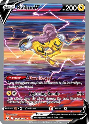 Raikou V (GG41/70) [SWSH Crown Zenith Galarian Gallery] Holofoil - Ultra Rare