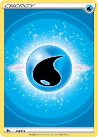 Water Energy (Texture Full Art) (154/159) [SWSH Crown Zenith] Holofoil - Ultra Rare