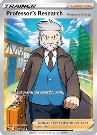 Professor's Research [Professor Rowan] (Full Art) (150/159) [SWSH Crown Zenith] Holofoil - Ultra Rare