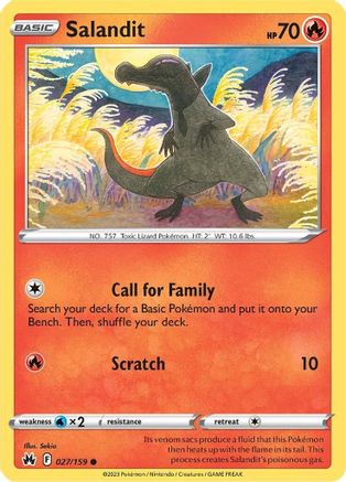 Salandit (027/159) [SWSH Crown Zenith] - Common