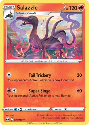 Salazzle (028/159) [SWSH Crown Zenith] - Uncommon