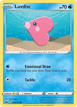 Luvdisc (035/159) [SWSH Crown Zenith] - Common