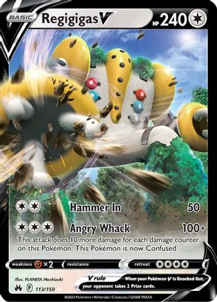 Regigigas V (113/159) [SWSH Crown Zenith] Holofoil - Ultra Rare