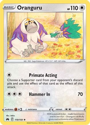 Oranguru (119/159) [SWSH Crown Zenith] - Rare