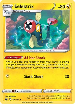 Eelektrik (048/159) [SWSH Crown Zenith] Reverse Holofoil - Uncommon