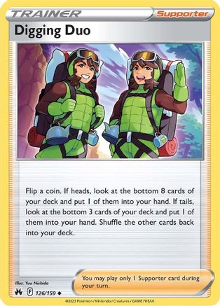 Digging Duo (126/159) [SWSH Crown Zenith] Reverse Holofoil - Uncommon