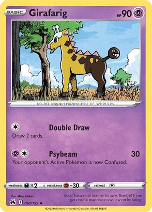 Girafarig (061/159) [SWSH Crown Zenith] Reverse Holofoil - Uncommon
