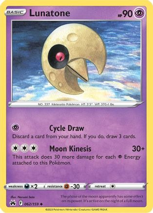 Lunatone (062/159) [SWSH Crown Zenith] - Uncommon