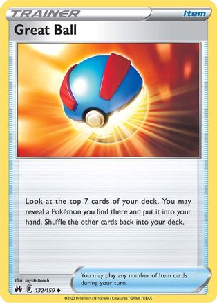 Great Ball (132/159) [SWSH Crown Zenith] - Uncommon
