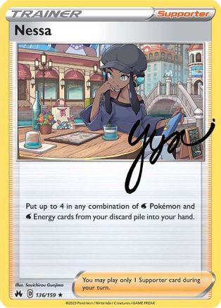 Nessa (136/159) [SWSH Crown Zenith] Holofoil - Holo Rare