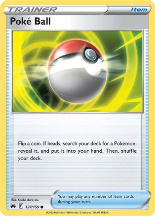 Poke Ball (137/159) [SWSH Crown Zenith] - Common