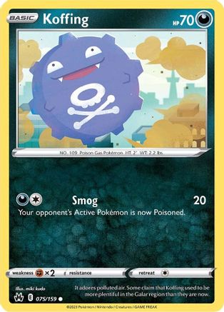 Koffing (075/159) [SWSH Crown Zenith] - Common