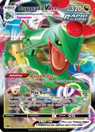 Rayquaza VMAX (101/159) [SWSH Crown Zenith] Holofoil - Ultra Rare