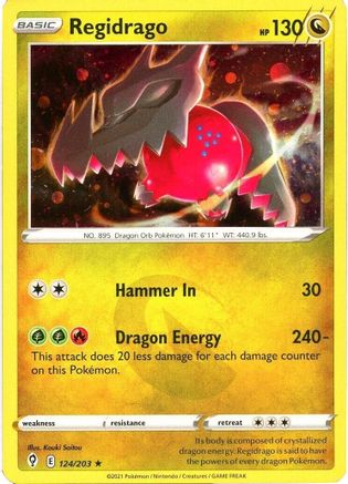 Regidrago (Cosmos Holo) (124/203) [Miscellaneous Cards & Products] Holofoil - Holo Rare
