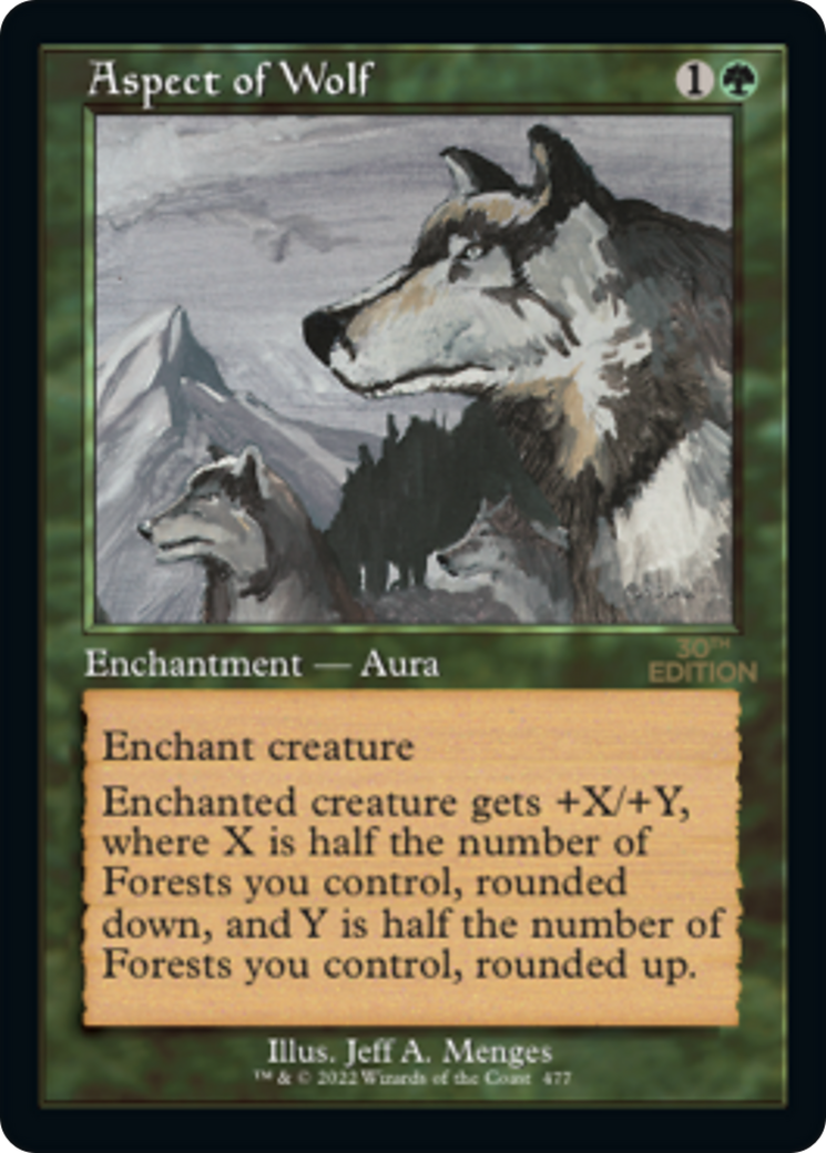 Aspect of Wolf (Retro Frame) (30A-477) [30th Anniversary Edition]