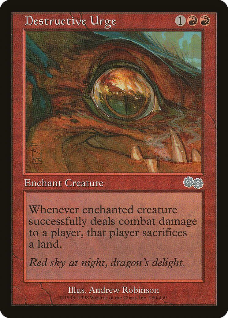 Destructive Urge (USG-180) [Urza's Saga]