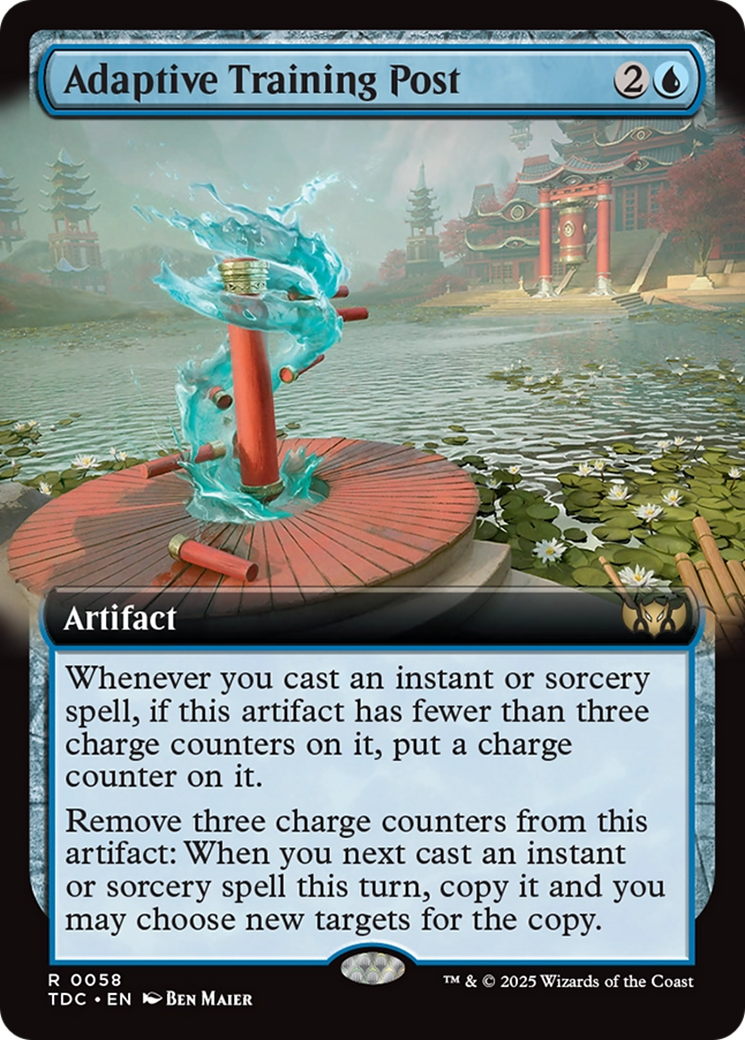 Adaptive Training Post (Extended Art) (TDC-058) [Commander: Tarkir: Dragonstorm]