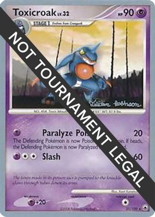 Toxicroak - 2008 (Tristan Robinson) (031) [World Championship Decks] - Rare