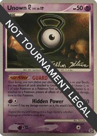 Unown [G] - 2009 (Stephen Silvestro) (057) [World Championship Decks] - Uncommon