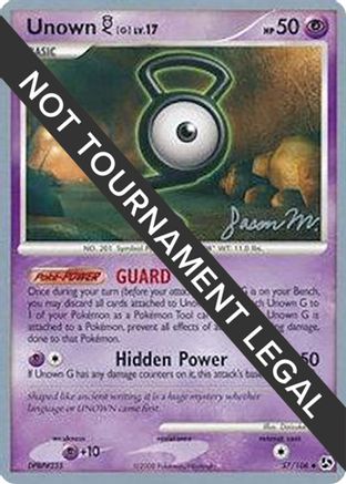 Unown [G] - 2009 (Jason Martinez) (057) [World Championship Decks] - Uncommon