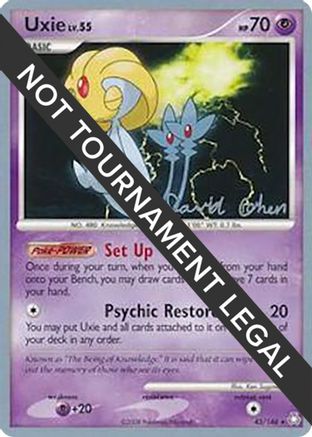 Uxie - 2009 (David Cohen) (043) [World Championship Decks] - Rare
