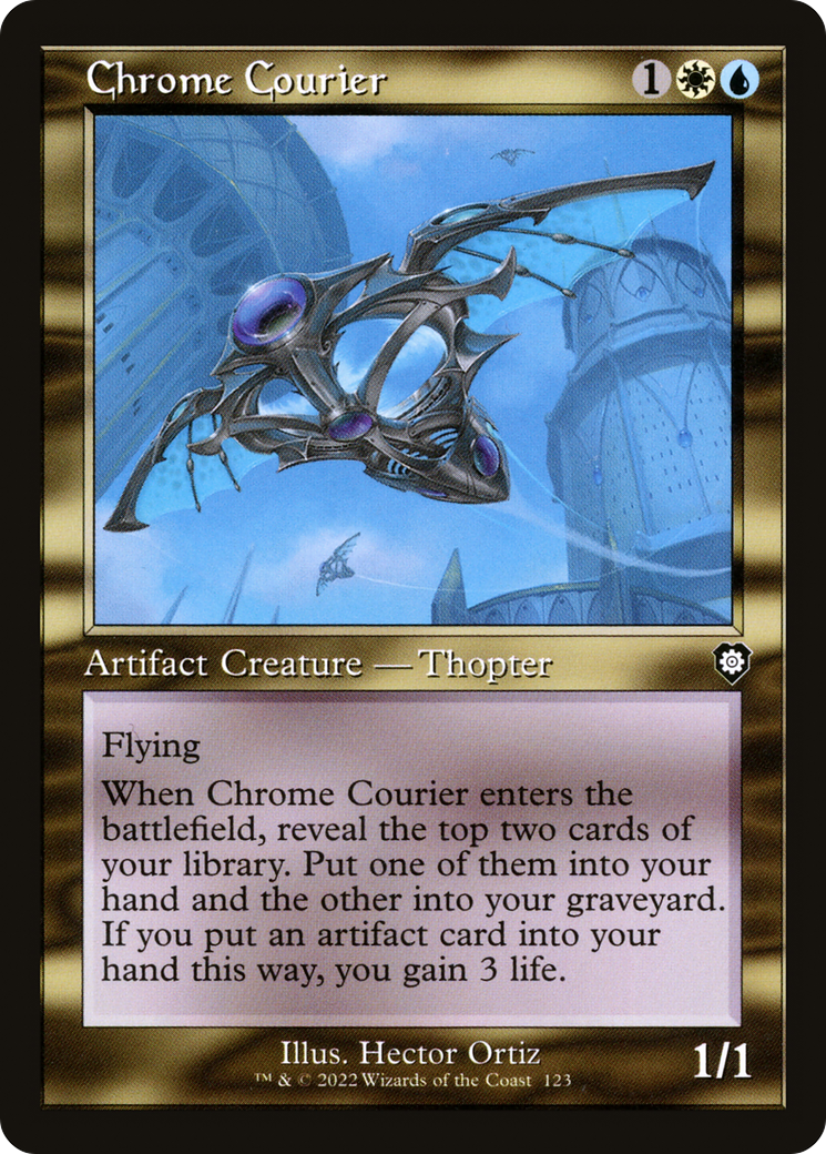 Chrome Courier (Retro Frame) (BRC-123) [The Brothers' War Commander]