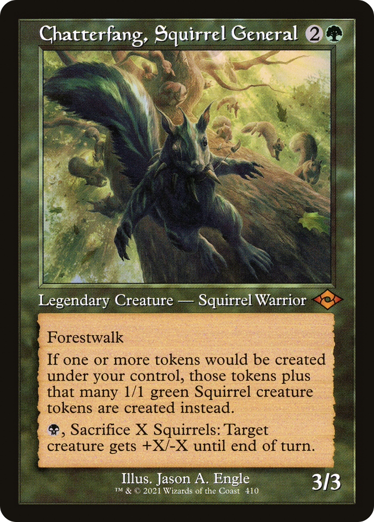 Chatterfang, Squirrel General (Retro Frame) (MH2-410) [Modern Horizons 2]