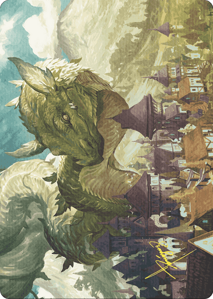 Beanstalk Wurm // Beanstalk Wurm (AWOE-023) (Borderless) [Wilds of Eldraine Art Series]
