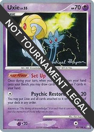 Uxie - 2010 (Mychael Bryan) (043) [World Championship Decks] - Rare