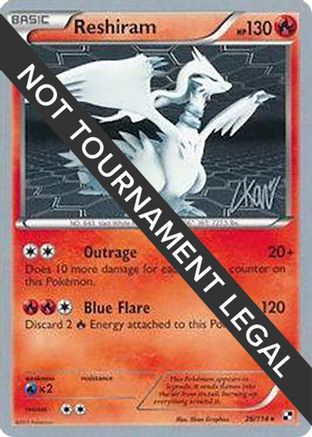 Reshiram - 2011 (Christopher Kan) (026) [World Championship Decks] - Rare