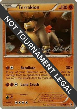 Terrakion - 2012 (Zachary Bokhari) (073) [World Championship Decks] - Rare