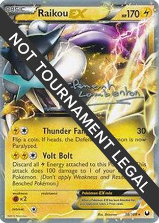 Raikou EX - 2013 (Clement Lamberton) (038) [World Championship Decks] - Ultra Rare