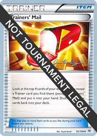 Trainers' Mail - 2015 (Jacob Van Wagner) (092) [World Championship Decks] - Uncommon