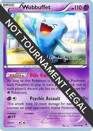 Wobbuffet - 2015 (Alejandro Ng-Guzman) (036) [World Championship Decks] - Uncommon
