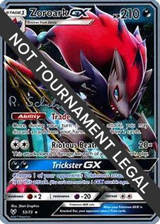 Zoroark GX - 2018 (Robin Schulz) (053) [World Championship Decks] - Ultra Rare