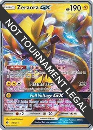 Zeraora GX - 2019 (Haruki Miyamoto) (086) [World Championship Decks] - Ultra Rare