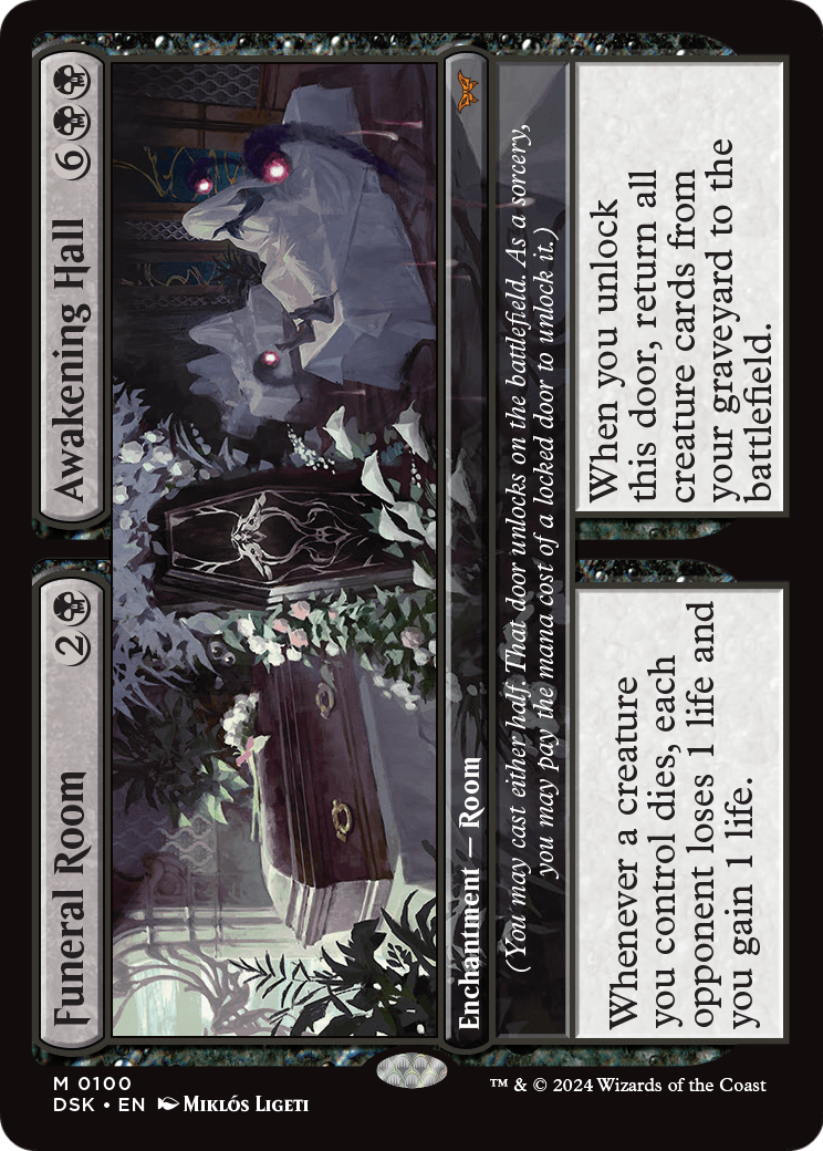 Funeral Room // Awakening Hall (DSK-100) [Duskmourn: House of Horror] Foil