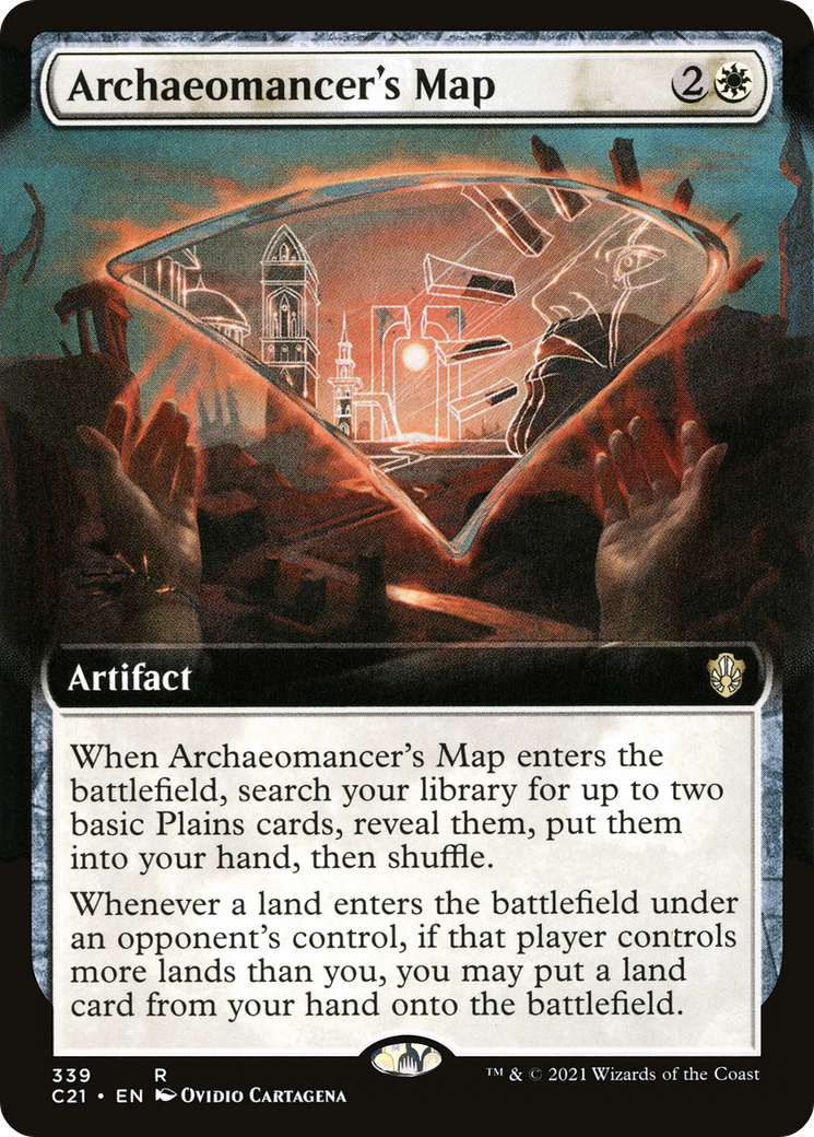 Archaeomancer's Map (Extended Art) (C21-339) [Commander 2021]