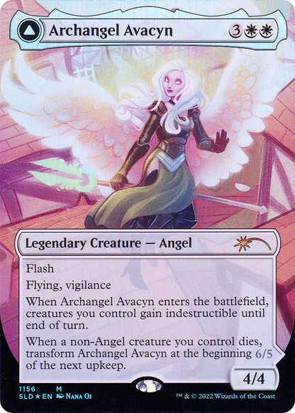 Archangel Avacyn (SLD-1156) (Borderless) [Secret Lair Drop] Foil