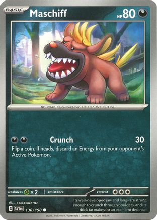 Maschiff (136/198) [SV01 Scarlet & Violet Base Set] - Common