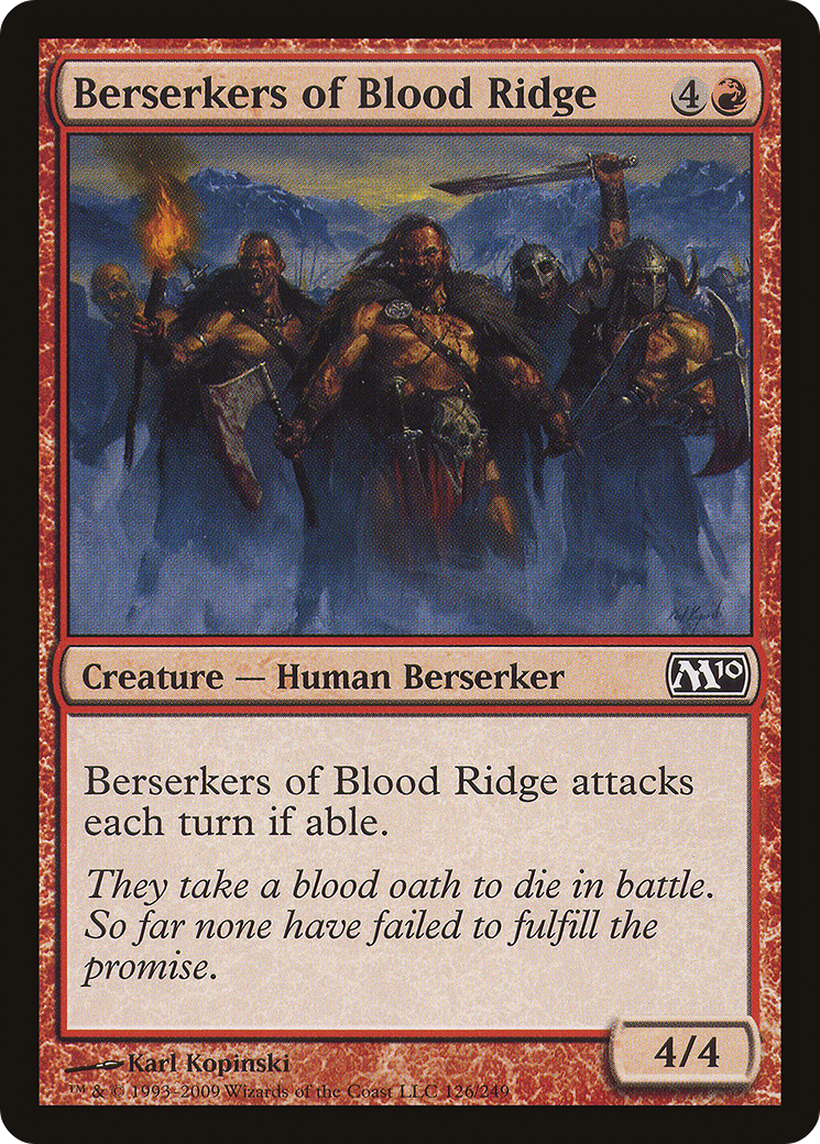 Berserkers of Blood Ridge (M10-126) [Magic 2010]