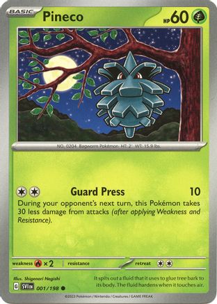 Pineco (001) [SV01 Scarlet & Violet Base Set] - Common