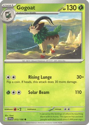 Gogoat (012) [SV01 Scarlet & Violet Base Set] Reverse Holofoil - Common