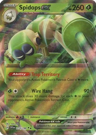Spidops ex (019/198) [SV01 Scarlet & Violet Base Set] Holofoil - Double Rare