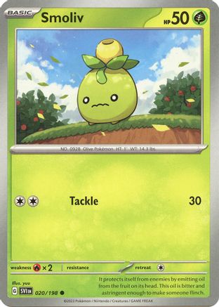 Smoliv (020/198) [SV01 Scarlet & Violet Base Set] - Common