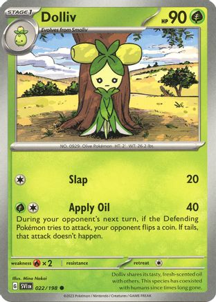 Dolliv (022/198) [SV01 Scarlet & Violet Base Set] - Common