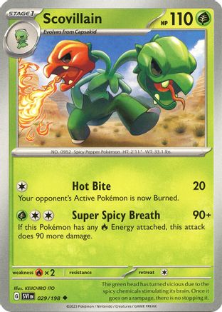 Scovillain (029/198) [SV01 Scarlet & Violet Base Set] Reverse Holofoil - Uncommon