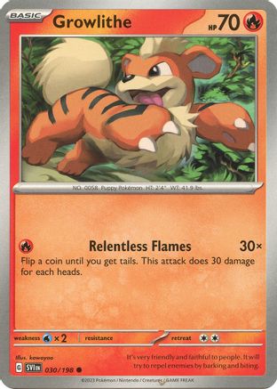 Growlithe (030/198) [SV01 Scarlet & Violet Base Set] - Common