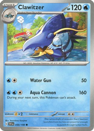 Clawitzer (050) [SV01 Scarlet & Violet Base Set] Reverse Holofoil - Common